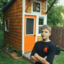 This 13 Year Old Boy Built His Own Tiny House And Only Spent 1 500 Living101 Tiny House 13 Year Old Boys Tiny House Movement