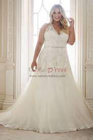 Plus Size Wedding Dresses Lace Halter Bridal Gown Nw 415 Wedding Dresses Wedding Dress Bra Halter Bridal Gown