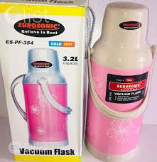 Large vacuum flask 1800ml /w twist and pour stopper and 2 cups included (ssf900). Eurosonic 3 2l Vacuum Flask In Ifako Ijaiye Baby Care Morris J Kiddies Store Buy More Baby Care Online From Olist Ng