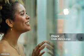 Beautiful Model With Afro Stock Photo