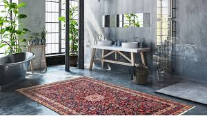 Our sumptuous range of bath rugs and mats feature solid, striped, patterned, and botanical designs. Modern Bathroom Looks Lilla Rugs Persian Rugs London