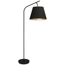 Walker 75 High Black With Black And Gold Shade Floor Lamp 1f403 Lamps Plus Beautiful Floor Lamps Arc Floor Lamps Decorative Floor Lamps
