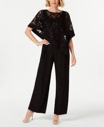 Embellished Capelet Jumpsuit Macys Com Jumpsuits For Women Short Beach Dresses Outfits