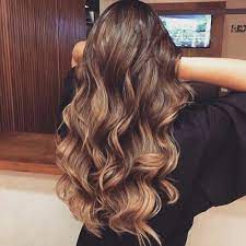 Beautiful Long Brown Hair Chocolate Brown Caramel Low Light Balayage Waves Wavy Hair Dark Chocolate Balaya Curly Hair Styles Hair Styles Long Curly Hair