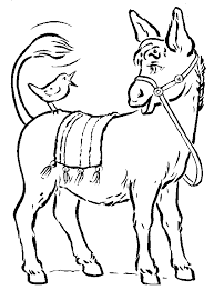 Examples of css and html codes for elements with #509f00 color. Donkey 509 Animals Printable Coloring Pages