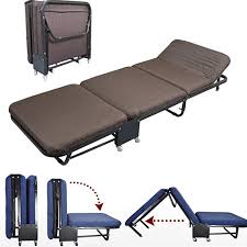 All In One Rollaway Guest Bed Heavy Duty Steel Frame With Foam Mattress With Diamond Style Cover Single Size 26 Bed Hardware Murphy Bed Diy Murphy Bed Hardware