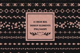 Borrowing elements from design styles. Boho Borders Rose Gold Lines 20 Rose Gold Dividers Clip Art Metallic Deviders Commercial Use Paper Visual Arts Poligon Com