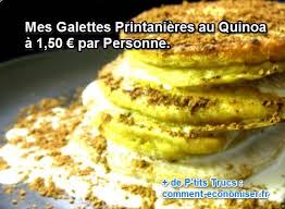 Mes Galettes Printanieres Au Quinoa A 1 50 Par Personne Recette Recette Facile Pas Cher Recette Basse Calorie Recette