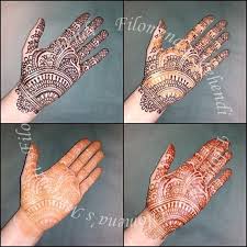 Henna Design Of The Week Design From Amritahenna Henna Stain Development From Left To Right Henna Paste On Henna Stain Henna Designs Henna Hand Tattoo
