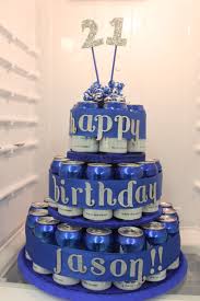 Happy Birthday Images For Him With Beer Good Idea Here S How I Did It 3 Of Each 8 12 And 16 Cake Boards I Painted Mine Blue Hot Birthday Beer Cake Beer Can Cakes Birthday Cake For Him