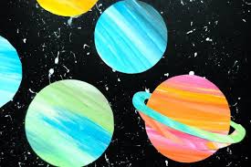 Kinder Lasst Uns Ein Universum Basteln Kunst Grundschule Weltall Kinder Kunst