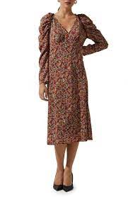 Maybe you would like to learn more about one of these? Floral Ruched Long Sleeve Midi Dress Nordstrom