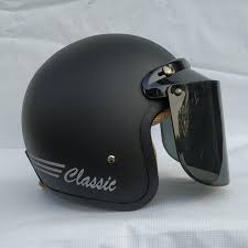 Harga helm bogo memang sengaja disasarkan untuk menembus pasar dari berbagai kalangan. Jual Helm Retro Clasic Helm Bogo Dewasa Kaca Datar Hitam Doff Flat Smoke Jakarta Barat Rumah Helm Jakarta Tokopedia