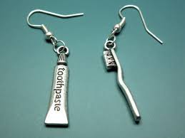 Toothbrush Toothpaste Earrings Cute Jewellery Kawaii Quirky Etsy Funny Earrings Funky Earrings Quirky Jewelry