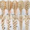 How to french braid hair beginners. 3