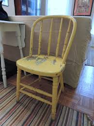 Yellow Painted Vintage Wooden Chair Etsy Wooden Chair Distressed Furniture Painting Distressed Chair
