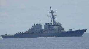 Officials: US Navy destroyer suffers onboard fire
