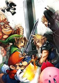 Promotional Art For Cloud For Super Smash Bros For Nintendo 3ds Wii U Smash Bros Super Smash Bros Tetsuya Nomura