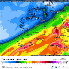 Irish Weather Forecast Weather Charts Show Over 30mm Of