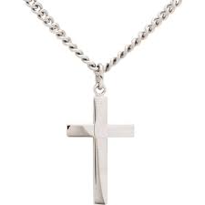 Brilliance Fine Jewelry Brilliance Fine Jewelry Sterling Silver Latin Cross On Stainless Steel Necklace Walmart Com Walmart Com