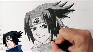 Comment dessiner Sasuke Uchiha de Naruto - Dessin Anime et Manga - YouTube