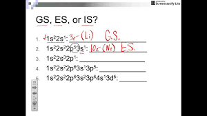 Ground State Excited State Or Impossible Electron Configurations