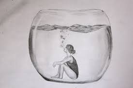 Girl In A Fish Tank Sketch Book Art My Arts