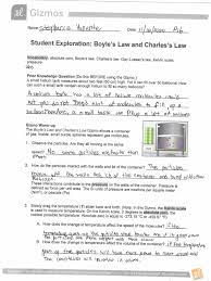 The new ideal gas law gizmo, designed as a follow up to the boyle's law and charles's law gizmo, allows students to explore the relationships between the the last activity of the student exploration sheet allows students to combine their observations into a single law that relates all four variables. Gizmo Boyles Law And Charles Law Pdf Pdf