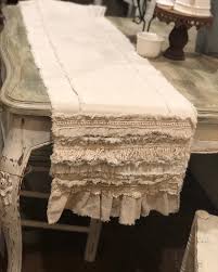 Custom Table Runner Or Dresser Runner Multi Ruffle Ivory Linen Etsy Custom Farmhouse Table Farmhouse Table Runners Farmhouse Table Decor