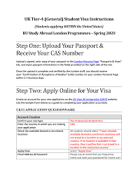 Http Www Bu Edu Abroad Files 2016 06 Spring 2020 Uk Tier 4 Visa Instructions Within Usa 103019 Pdf
