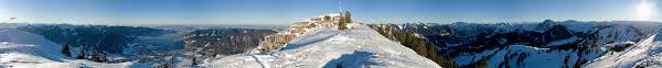 Alpen Panoramen Panorama Wallberg Rundblick 360