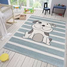 Weitere ideen zu teppich kinder, teppich häkeln, teppich. Teppich Hunde Welpe Kinder Zimmer Gestreift Vimoda Homestyle