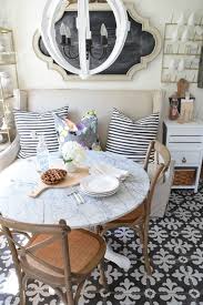 Banquette Style Seating In A Small Space Nesting With Grace Small Dining Room Decor Couch Dining Table Dining Room Small