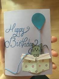 Birthday Card Ideas For Best Friend Pinterest Cat Pinterest Inspired Birthday Card Birthdaycard Diy Birthday Card Cat Balloon B Cat Birthday Card Birthday Cards For Friends Husband Birthday Card