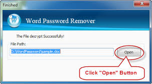 Then, make a tap on open to choose the locked.docx document. Unlock Protected Word Document If Forgot The Password