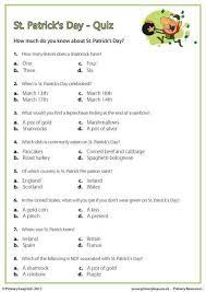 Something green or something irish. Primaryleap Co Uk St Patrick S Day Quiz Worksheet St Patrick S Day Quiz St Patrick S Day Trivia St Patrick S Day Games