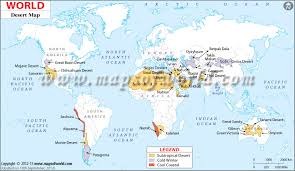 The map above is a political map of the world centered on europe and africa. Deserts Of The World Map