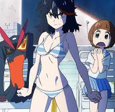 Remember how embarrass she was of being half naked in the beginning? | Kill  la Kill | Know Your Meme