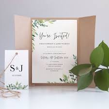 Lovely photo wedding invitations at basic invite. Gatefold Invite Sample Back To Nature Vintage Prints