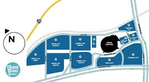 Map Of Parking Near The Pepsi Center In Denver Colorado