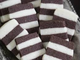 To package as though chrissy teigen, by her own admission, has never been a sweets type of girl. Chocolate Vanilla Striped Christmas Cookies Recipe Hgtv