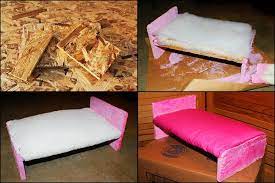 If you like this video don't forget to subscribe in this channel and give this video many likes and share this video for your friends have a great day☀ 💓 💗 How To Make A Double Size Furniture Barbie Bed This Was A First Try I M Sure You Can Be More Fanc Barbie Furniture Diy Barbie Furniture Doll Furniture Diy