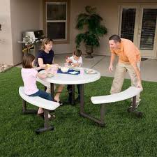 Lifetime Round Folding Picnic Table Folding Picnic Table Plastic Picnic Tables Picnic Table