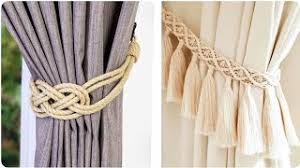 Curtain tie backs diy rope curtain tie back rope tie backs drop cloth curtains curtain ties diy curtains hanging curtains bathroom curtains diy curtain tiebacks. Top Class Diy Macrama Macrame Tie Backs Design Best Curtains Tie Back Ideas By Now Amazing Omg Youtube
