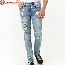 Luckily, if you have jeans that have lost their luster, you can there's no need to dry the jeans. Bleach Dye Wash Jeans Men Distressed Ankle Zipper Pants China Pants And Trousers Price Made In China Com