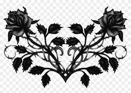 Rose tattoo rosetattooideas tattoos flower tattoos. Goth Tattoo Png Free Download Black Roses With Thorns Clipart 1343658 Pikpng