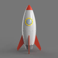 Spaceship Rocketship Cartoon Simple High And Low Poly Fully Customizable 3d Model Of A Spacecraft 3d 3dmodel 3ddesi Low Poly Cartoon Spaceship Rocket Ship