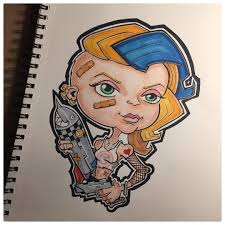 Discover thousands of premium vectors available in ai and eps formats. Thalo Halo Tank Girl Cartoon Drawing Comics Chibi Sketch