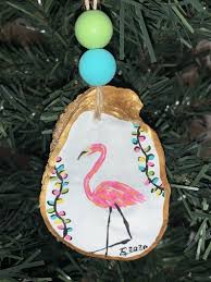 See more ideas about coastal decor, coastal decor diy, coastal design. Colorful Flamingo Painted Oyster Ornament In 2021 Painted Christmas Ornaments Oyster Ornament Seashell Christmas Ornaments