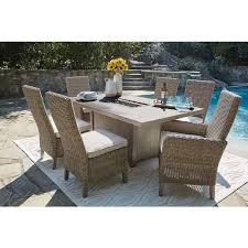 When building a table cut the posts (a) to length on a miter saw (see cutting list). Windon Barn Outdoor Fire Pit Table Set W Beachcroft Chairs Signature Design Furniture Cart